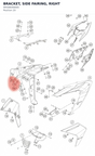 Diagram preview: BRACKET, SIDE FAIRING, RIGHT (94508048000)