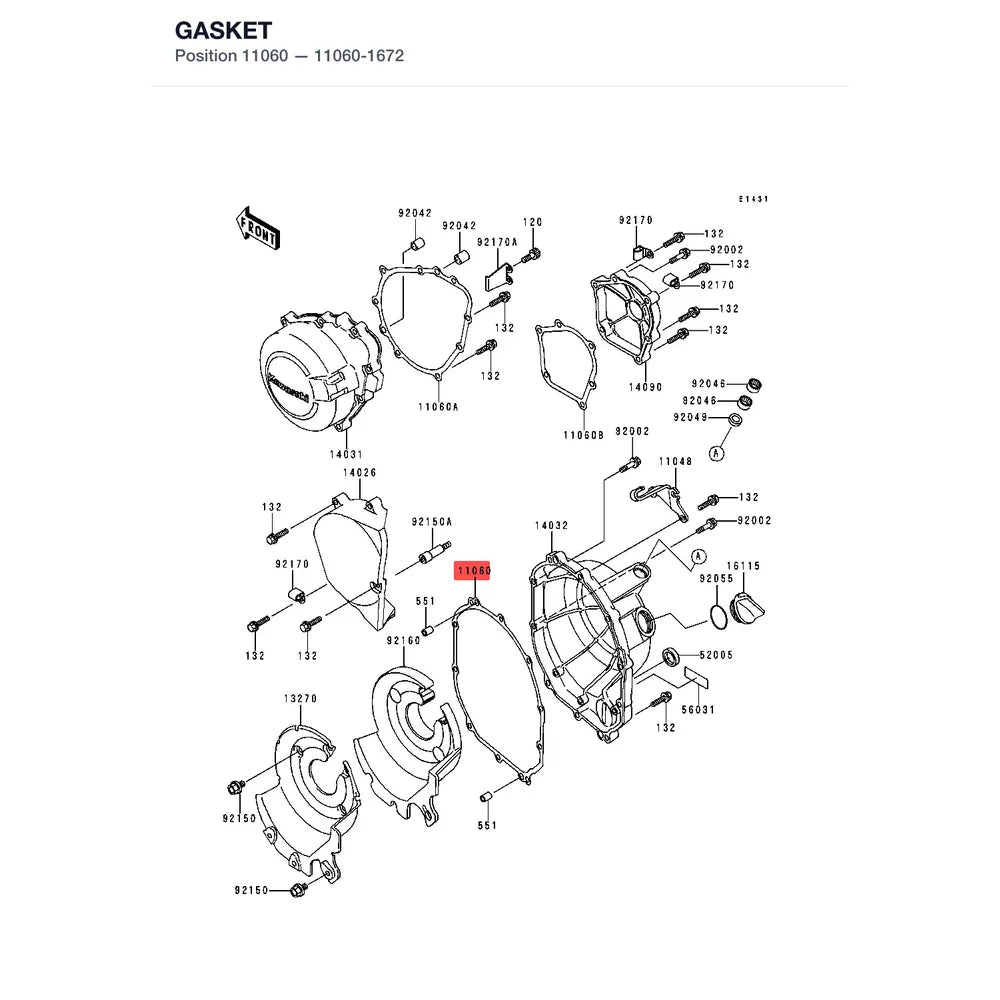 Kawasaki OEM – GASKET product image