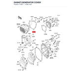 Kawasaki OEM – GASKET,GENERATOR COVE product image