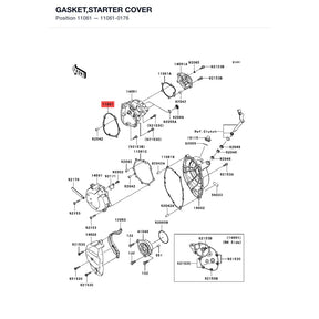 Kawasaki OEM – GASKET,STARTER COVER product image