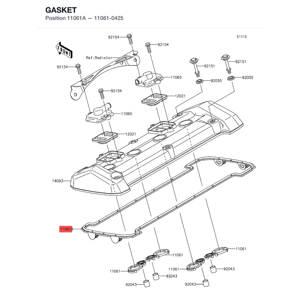 Kawasaki OEM – GASKET product image