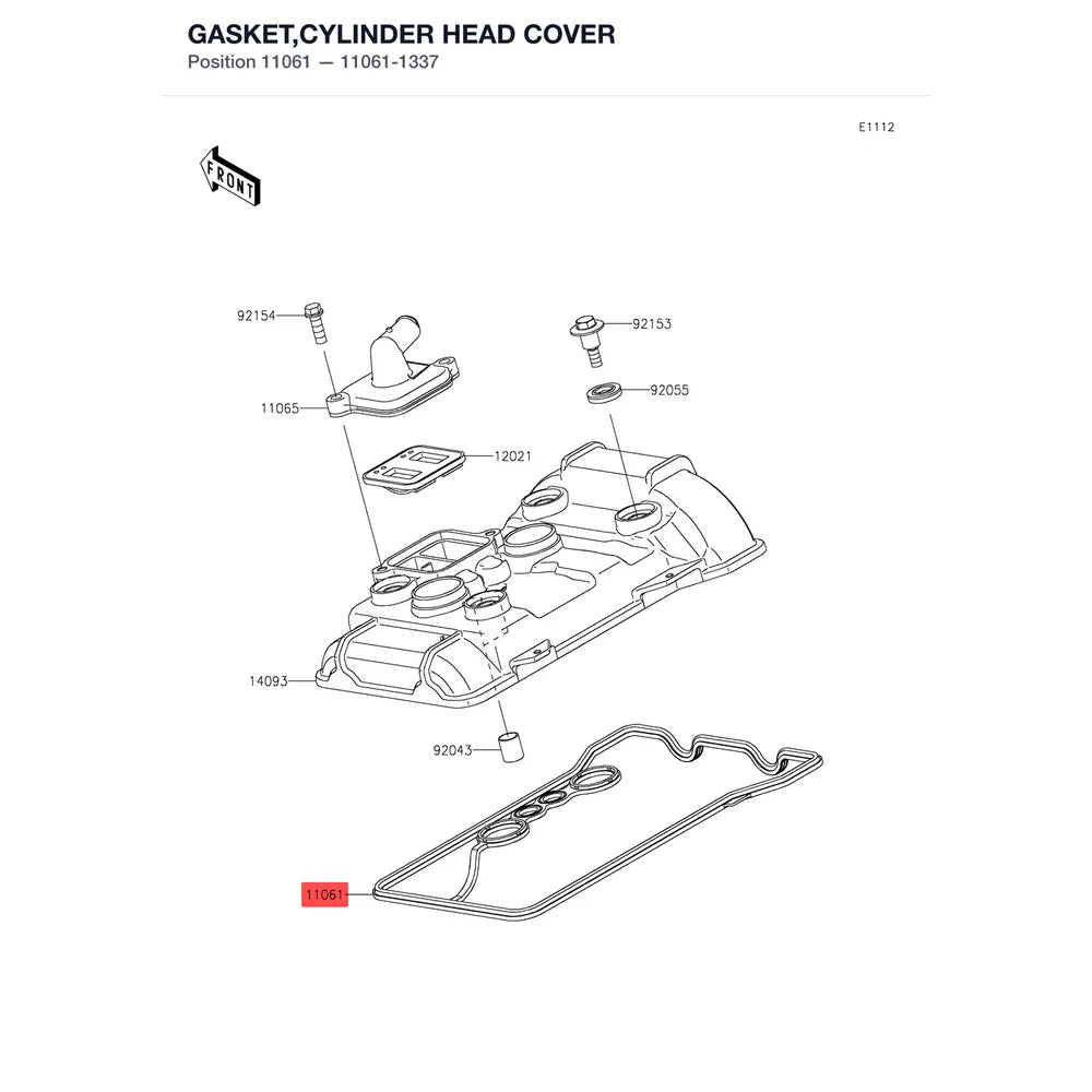 Kawasaki OEM – GASKET,CYLINDER HEAD product image