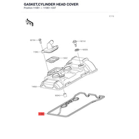 Kawasaki OEM – GASKET,CYLINDER HEAD product image