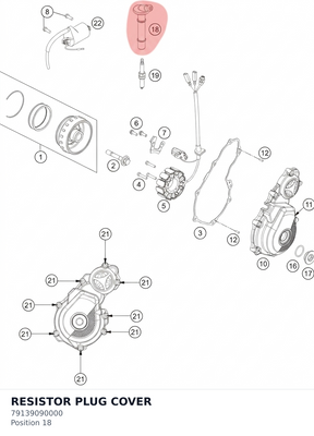 Diagram preview: RESISTOR PLUG COVER (79139090000)