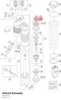 Diagram preview: SPACER BUSHING (50181114)