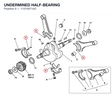 UNDERMINED HALF-BEARING