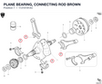 PLANE BEARING, CONNECTING ROD BROWN