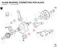 PLANE BEARING, CONNECTING ROD BLACK
