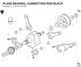 PLANE BEARING, CONNECTING ROD BLACK