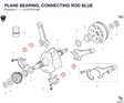 PLANE BEARING, CONNECTING ROD BLUE