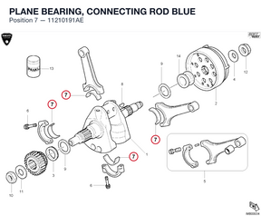 PLANE BEARING, CONNECTING ROD BLUE