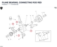 PLANE BEARING, CONNECTING ROD RED 11210231AA diagram position