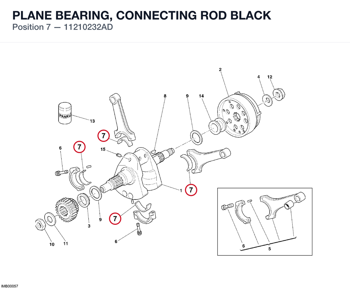 PLANE BEARING, CONNECTING ROD BLACK