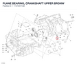 PLANE BEARING, CRANKSHAFT UPPER BRONW