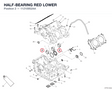HALF-BEARING RED LOWER 11210952AA diagram position