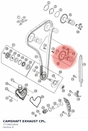 Diagram preview: CAMSHAFT EXHAUST CPL. (77736010044)
