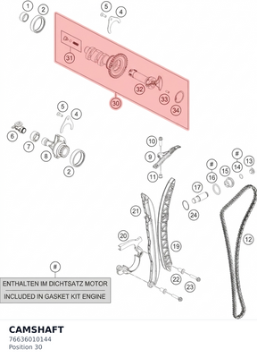 Diagram preview: CAMSHAFT (76636010144)