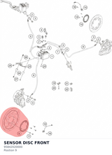 Diagram preview: SENSOR DISC FRONT (95842020000)