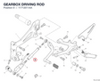 GEARBOX DRIVING ROD 11712011AA diagram position