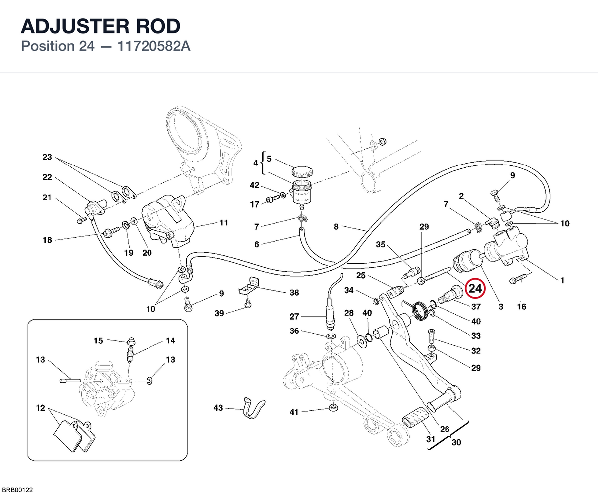 ADJUSTER ROD 11720582A diagram position