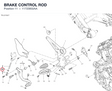BRAKE CONTROL ROD 11723802AA diagram position