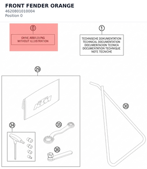 Diagram preview: FRONT FENDER ORANGE (4620801010004)