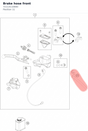 Diagram preview: Brake hose front (72113110000)