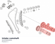 Diagram preview: Intake camshaft (A61836009000)