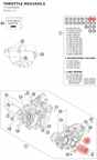 Diagram preview: THROTTLE M5X10X0,5 (77230066000)