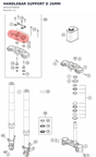 Diagram preview: HANDLEBAR SUPPORT D 26MM (90101039000)