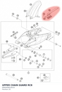 Diagram preview: UPPER CHAIN GUARD RC8 (6900406010033)
