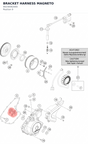 Diagram preview: BRACKET HARNESS MAGNETO (90230062000)