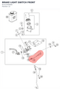 Diagram preview: BRAKE LIGHT SWITCH FRONT (61311050000)