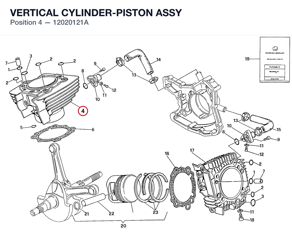 VERTICAL CYLINDER-PISTON ASSY