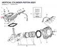 VERTICAL CYLINDER-PISTON ASSY