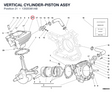 VERTICAL CYLINDER-PISTON ASSY 12020361AB diagram position