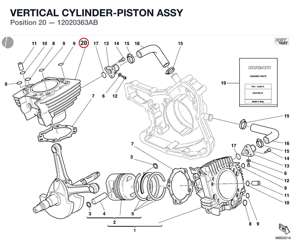 VERTICAL CYLINDER-PISTON ASSY