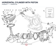 HORIZONTAL CYLINDER WITH PISTON
