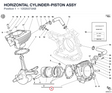 HORIZONTAL CYLINDER-PISTON ASSY