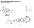 VERTICAL CYLINDER-PISTON ASSY