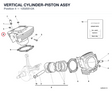 VERTICAL CYLINDER-PISTON ASSY