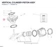 VERTICAL CYLINDER-PISTON ASSY
