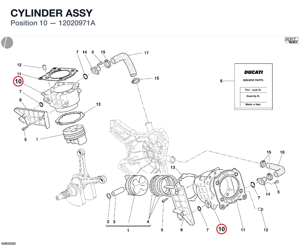 CYLINDER ASSY 12020971A diagram position