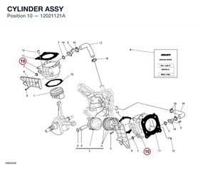 CYLINDER ASSY 12021121A diagram position