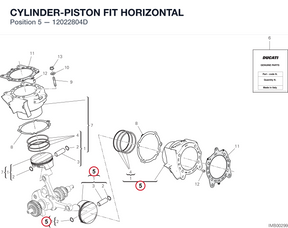 CYLINDER-PISTON FIT HORIZONTAL 12022804D diagram position