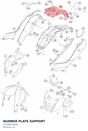 Diagram preview: NUMBER PLATE SUPPORT (91208015000)