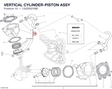VERTICAL CYLINDER-PISTON ASSY 120Z0021BB diagram position
