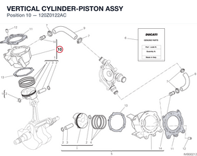 VERTICAL CYLINDER-PISTON ASSY 120Z0122AC diagram position