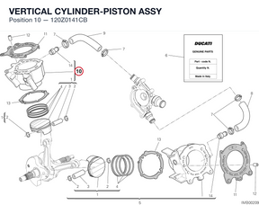 VERTICAL CYLINDER-PISTON ASSY 120Z0141CB diagram position