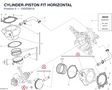 CYLINDER-PISTON FIT HORIZONTAL 120Z0261A diagram position